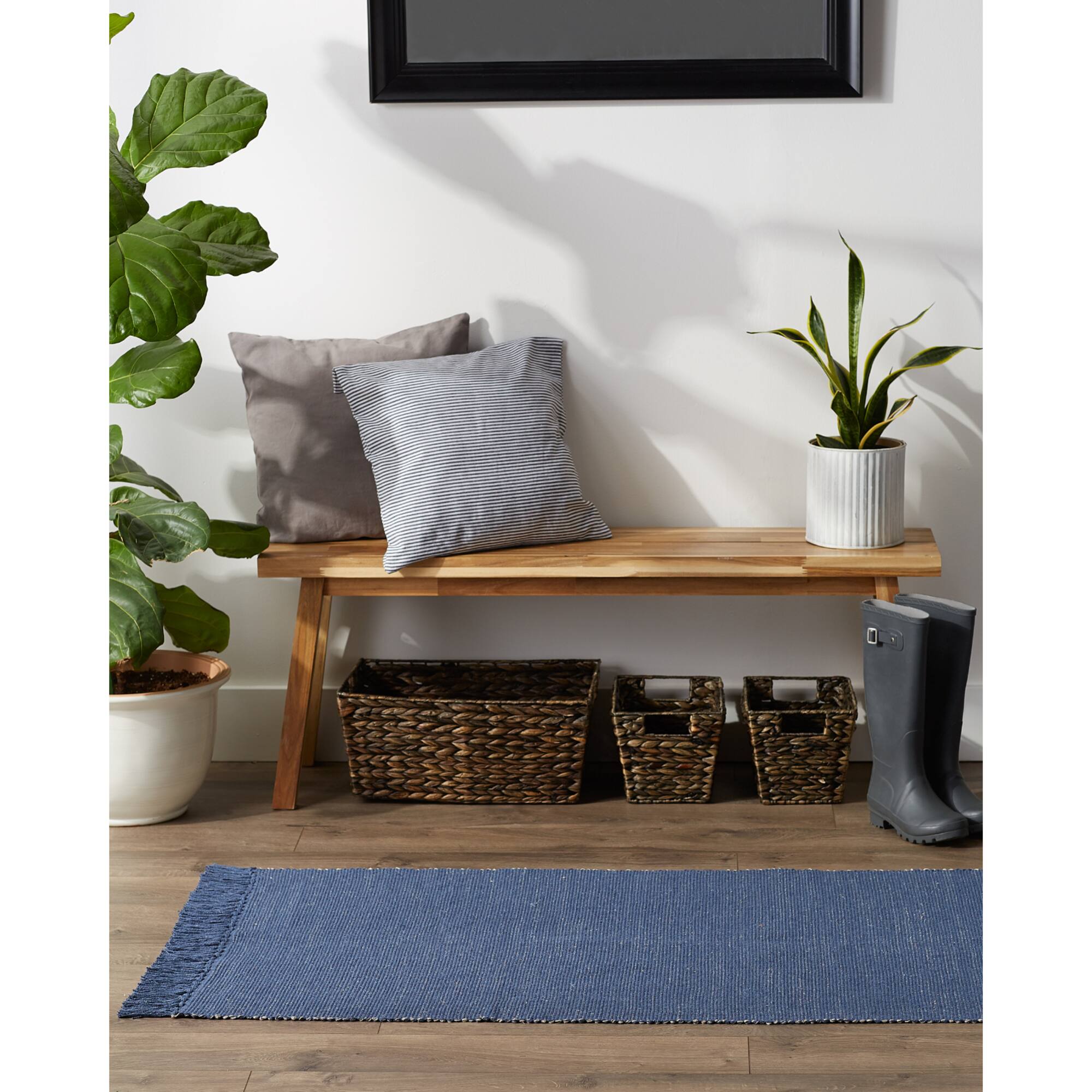 DII® 2-Tone Ribbed Rug